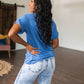 Absolute Favorite V-Neck Top in Azure