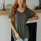 Absolute Favorite V-Neck Top in Olive