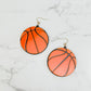 PREORDER: Acrylic Sports Dangle Earrings in Assorted Styles