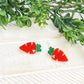 PREORDER: Acrylic Glitter Carrot Stud Earrings