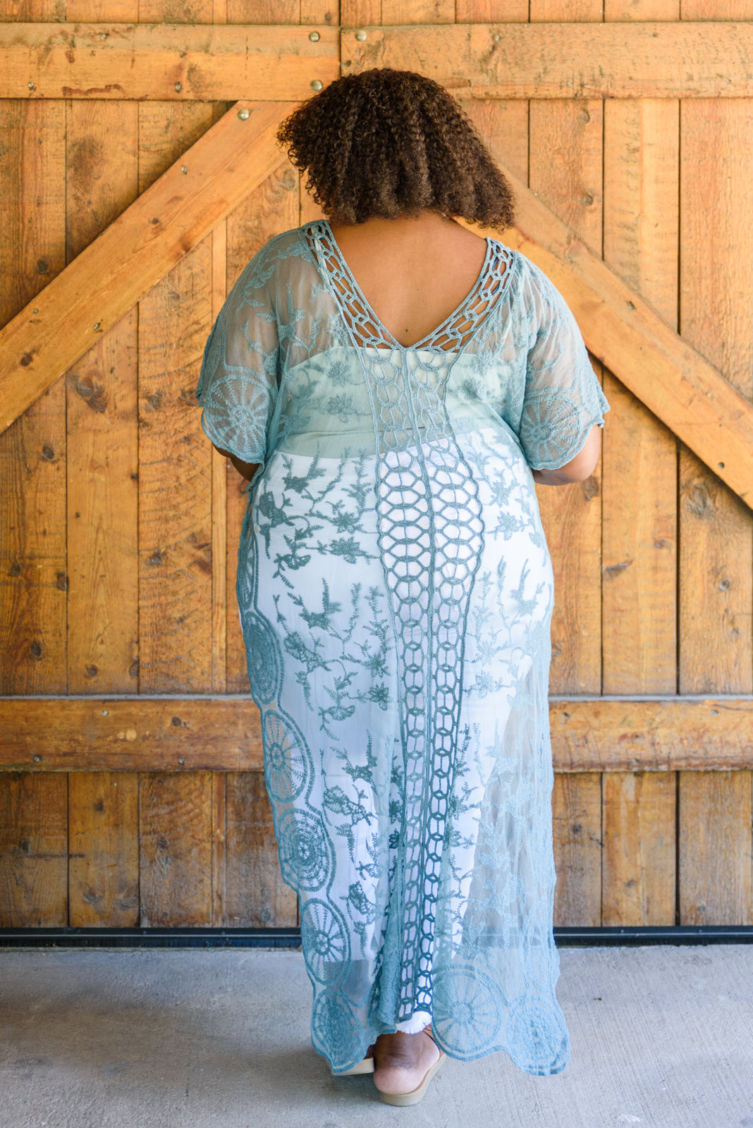 Admiring Athens Cover-Up In Teal