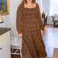 Adore Me Forever Shirred Square Neck Maxi Dress