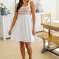 Ain't She Sweet Embroidered Babydoll Dress