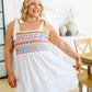 Ain't She Sweet Embroidered Babydoll Dress