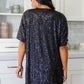 Alexandria Short Sleeve Sequin Dress In Black