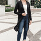 Alexis Lightweight Long Knit Cardigan in Black