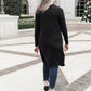 Alexis Lightweight Long Knit Cardigan in Black