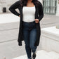 Alexis Lightweight Long Knit Cardigan in Black