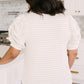 All In The Sleeves Striped Top