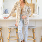 All Love Fuzzy Eyelash Knit Animal Print Cardigan