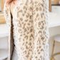 All Love Fuzzy Eyelash Knit Animal Print Cardigan