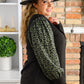 All Right Now Animal Print Sleeve Top
