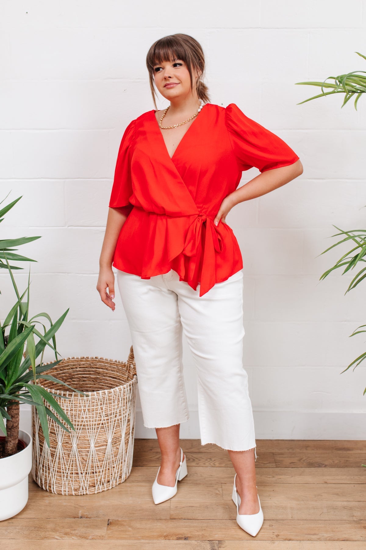 Judy Blue Wide Leg Cropped White Jeans
