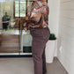 Along For the Ride Paisley Print Button Down Blouse