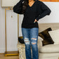 Always Around V-Neck Sweater in Black