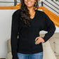 Always Around V-Neck Sweater in Black