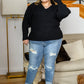Always Around V-Neck Sweater in Black