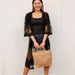 Alyssa Square Neck Tee in Black
