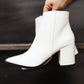 Amari Ankle Boots in White