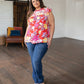 Among The Flowers Floral Top