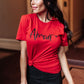Amour Tee in Cherry Red