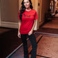 Amour Tee in Cherry Red
