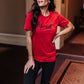 Amour Tee in Cherry Red