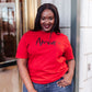 Amour Tee in Cherry Red