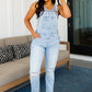 Judy Blue Distressed Straight Leg Overalls