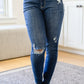 Judy Blue Slanted Raw Hem Skinny Jeans