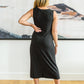 Another New Day Midi Dress in Black