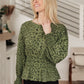 Ariana Printed Top in Olive