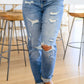 Judy Blue Hi-Waist Destroyed Boyfriend Jeans