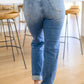 Judy Blue Hi-Waist Destroyed Boyfriend Jeans