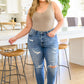 Judy Blue Hi-Waist Destroyed Boyfriend Jeans
