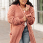 At The Lodge Fuzzy Cardigan in Mauve