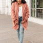 At The Lodge Fuzzy Cardigan in Mauve