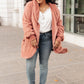 At The Lodge Fuzzy Cardigan in Mauve