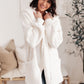 RACK SALE At The Lodge Fuzzy Cardigan in Off White - MEDIUM