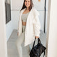 RACK SALE At The Lodge Fuzzy Cardigan in Off White - MEDIUM