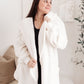 RACK SALE At The Lodge Fuzzy Cardigan in Off White - MEDIUM