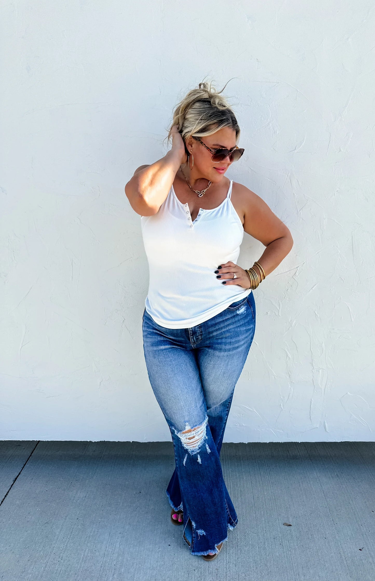 PREORDER: Diesel Split Hem Jeans Tall 34" Inseam