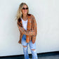 PREORDER: Vivi Plaid Hoodie Top in Six Colors