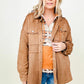 Faux Suede Shirt Jacket - 2 colors