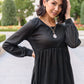 Back in Black Baby Doll Top