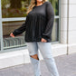 Back in Black Baby Doll Top