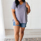 Basic V-neck in Navy