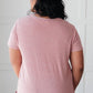 Basic V-neck in Pink
