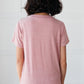 Basic V-neck in Pink