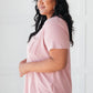 Basic V-neck in Pink